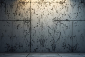 Textured concrete wall with dramatic, a Photo by Artonix