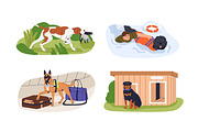 Assistance and working dogs set, an Animal Illustration by Good Studio (Thumbnail 4 of 4)
