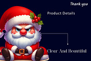 Christmas Funny Grumpy Santa Clipart, a Work Illustration by Dream Creation (Thumbnail 6 of 6)