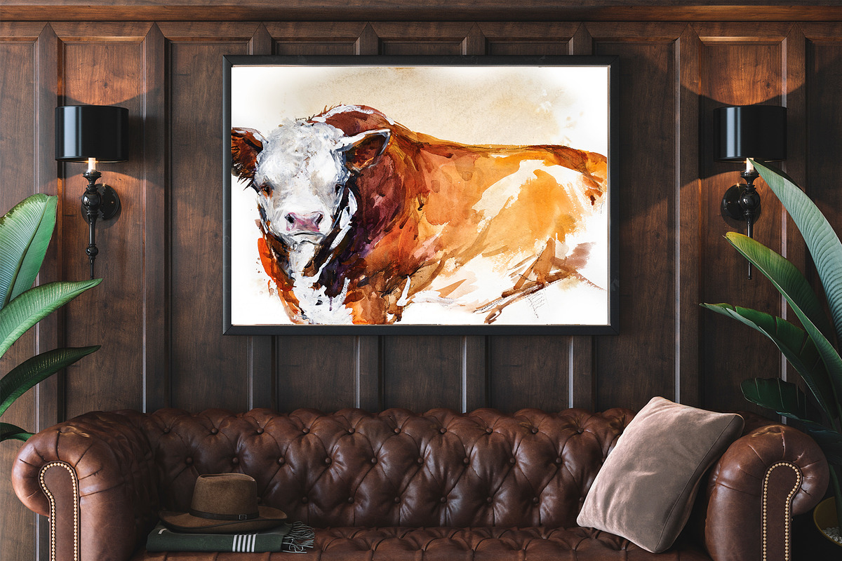 Powerful Bulls: Clipart Vol. 3, an Animal Illustration by FineArt (Photo 5 of 7)