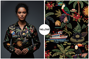 Jungle Tropical & Abstract Folk Art, a Pattern Graphic by Luiz da Rolt Grathwohl (Thumbnail 3 of 10)