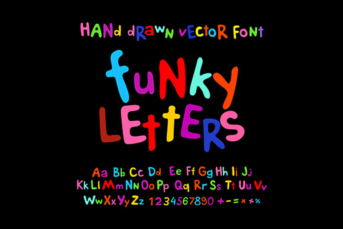 ABC alphabet funky letters children, a Background Graphic by Rommeo79 ...
