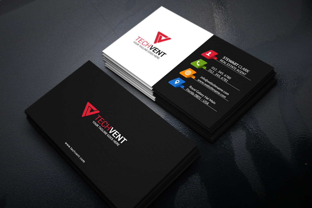 Corporate Business Card Template, a Business Card Template by Shahjhan (Photo 1 of 4)