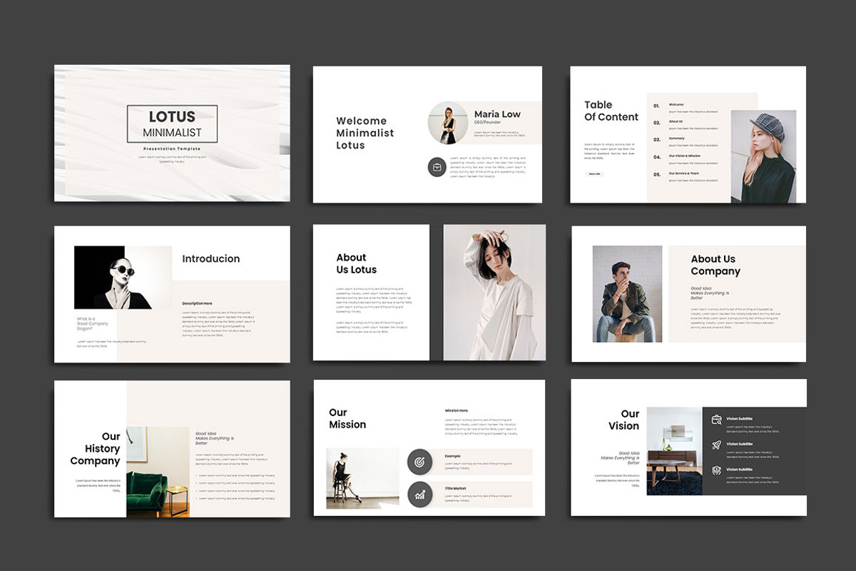 Lotus Minimalist Powerpoint, a Presentation Template by yanindesign (Photo 2 of 7)