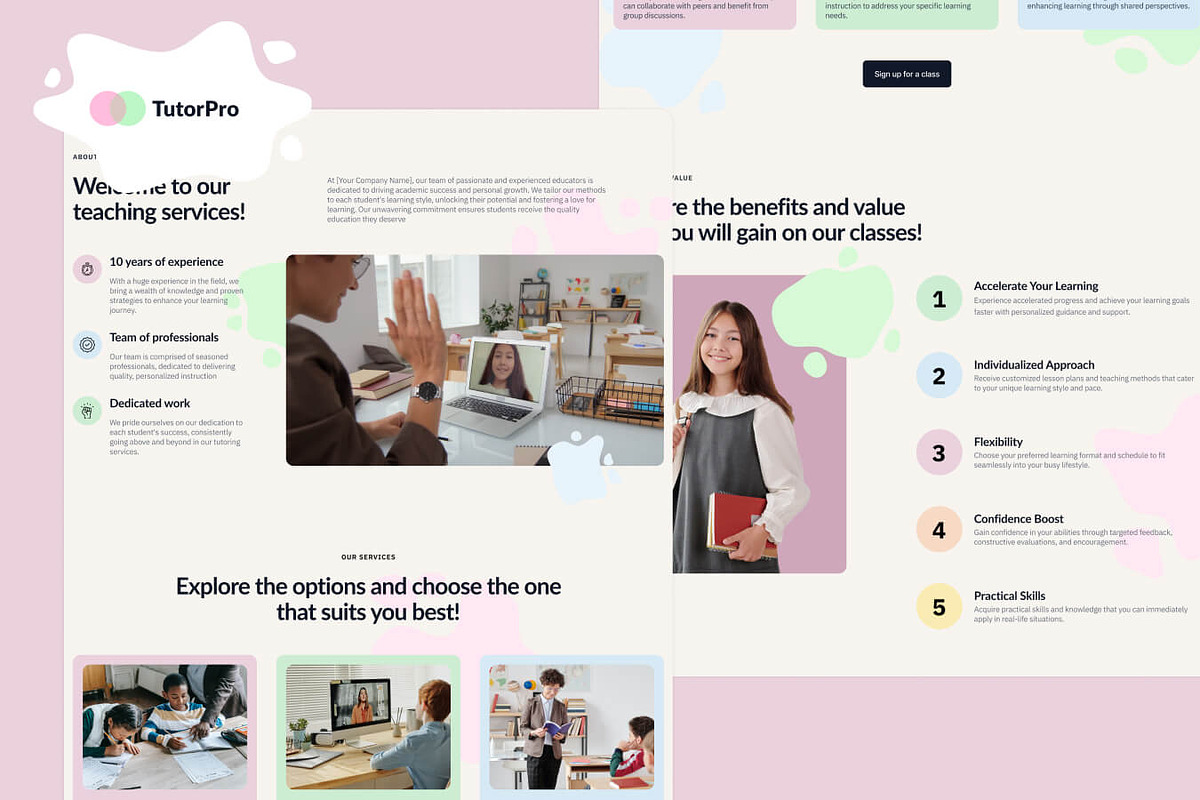TutorPro - Education Landing Page, a Landing Page Template by EGO Creative Innovations (Photo 6 of 6)