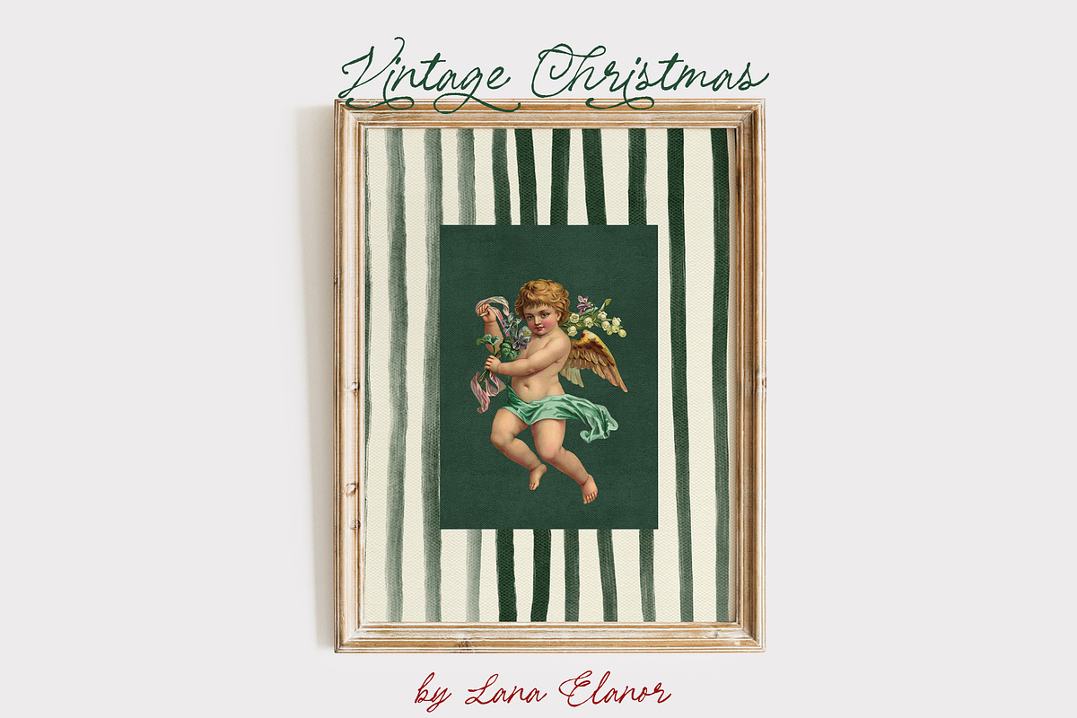 Vintage Tartan Christmas, a Background Graphic by Lana Elanor (Photo 5 of 12)