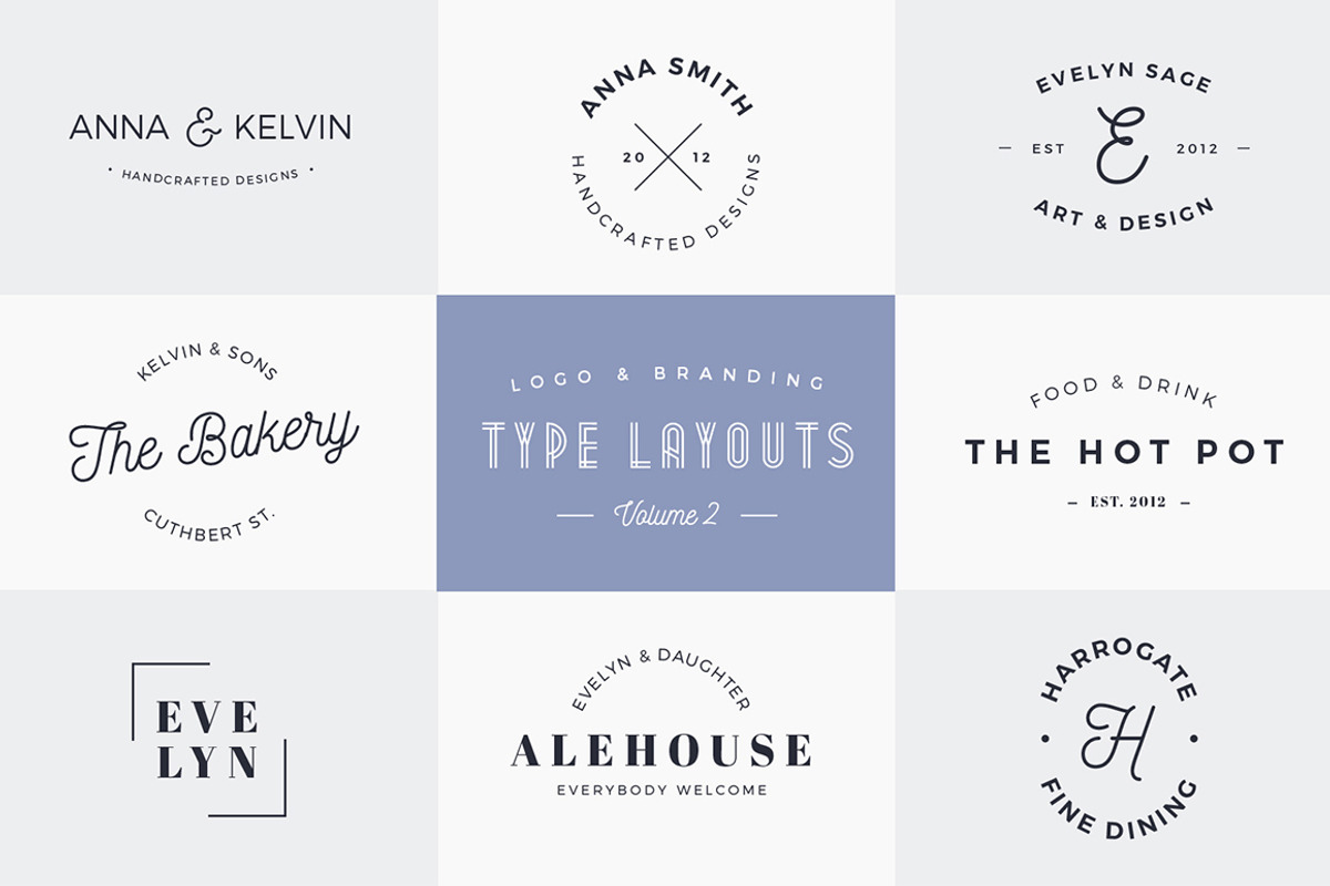 Logo & Branding Type Layouts Bundle, a Branding & Logo Template by Medialoot (Photo 5 of 8)