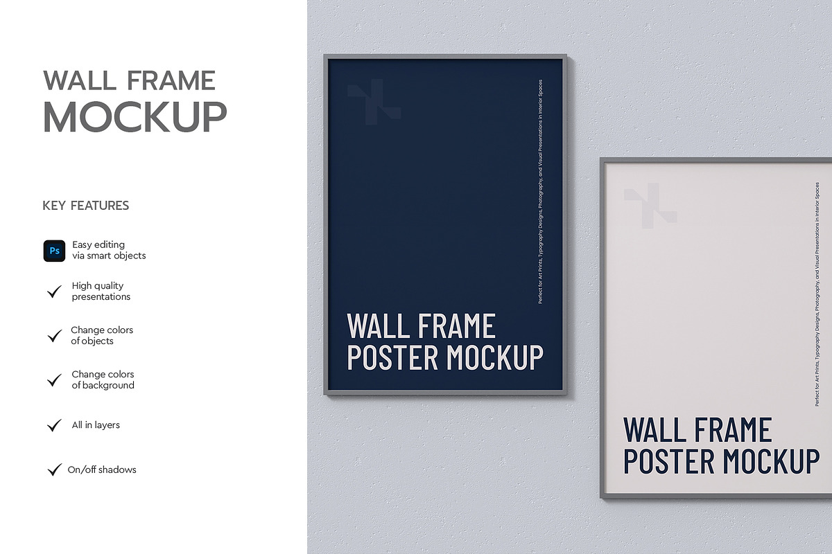 Minimal Gallery Frame Mockup, a Product Mockup by graphypix (Photo 2 of 4)