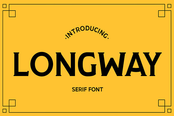Longway - Serif Font preview 8