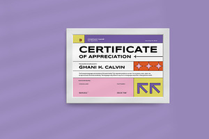 Modern Creative Certificate