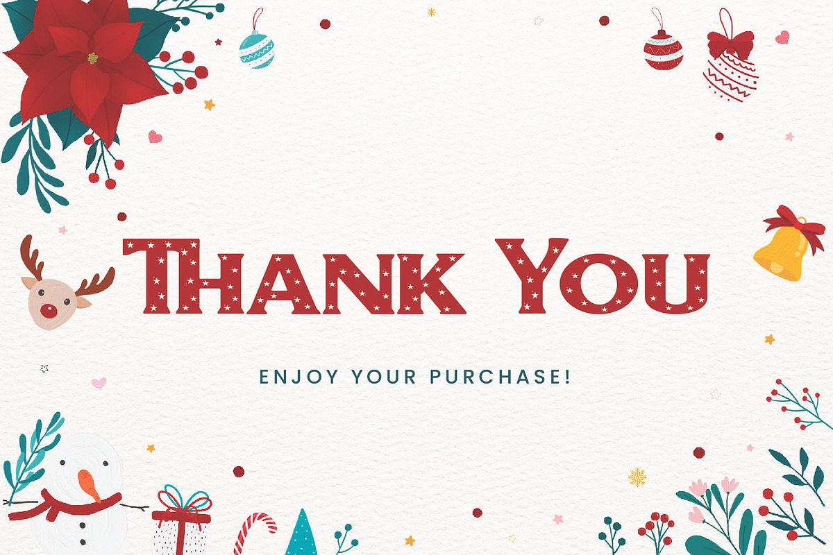Happinest Jingle Christmas Font, a Serif Font by Zeatype (Photo 5 of 5)