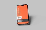 iPhone 15 Mockup, an iPhone Mockup by seramoe (Thumbnail 2 of 5)