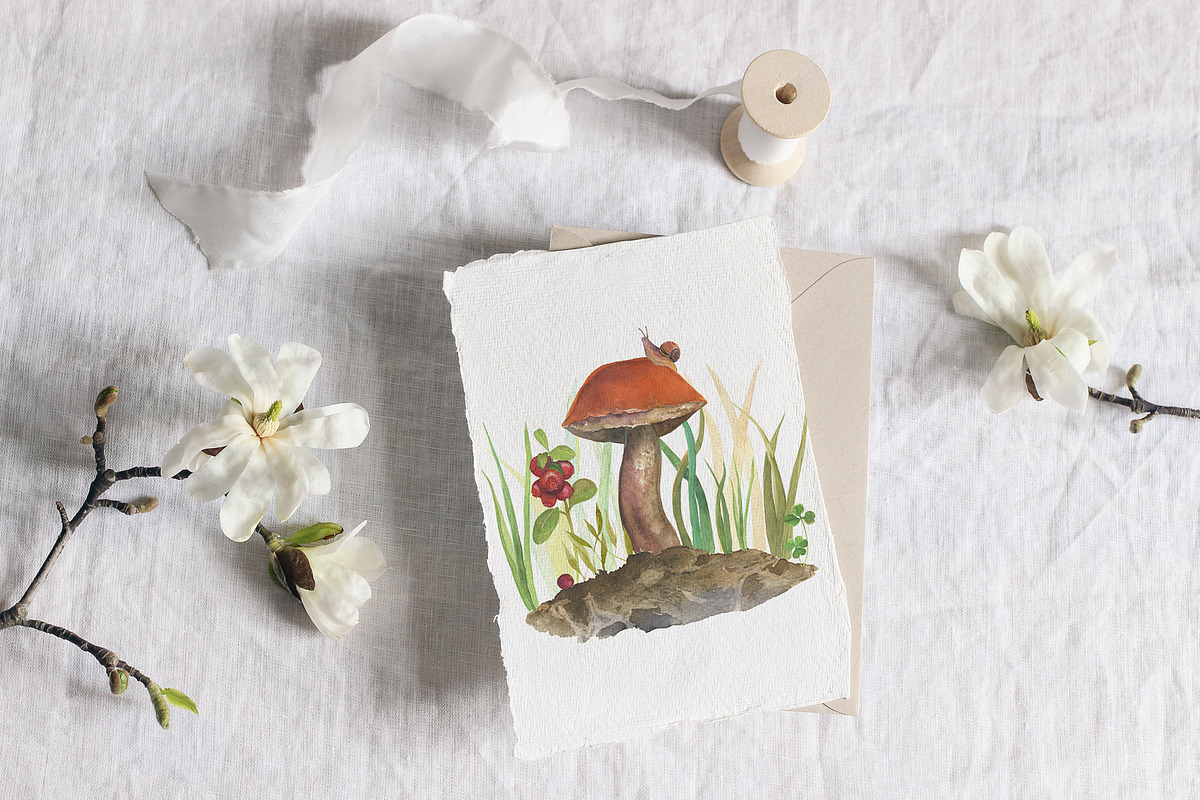 Watercolor: set of forest elements, a Graphic by WatercolorAnn (Photo 13 of 13)