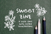 Sweet Zine Handwritten Font, a Sans Serif Font by Ana's Fonts (Thumbnail 1 of 7)