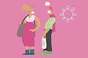 Waiting in line (vector), a Healthcare Illustration by Grivina's shop (Thumbnail 15 of 19)
