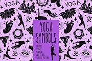 Yoga Symbols, a Healthcare Illustration by Zim Varezhkin (Thumbnail 1 of 7)