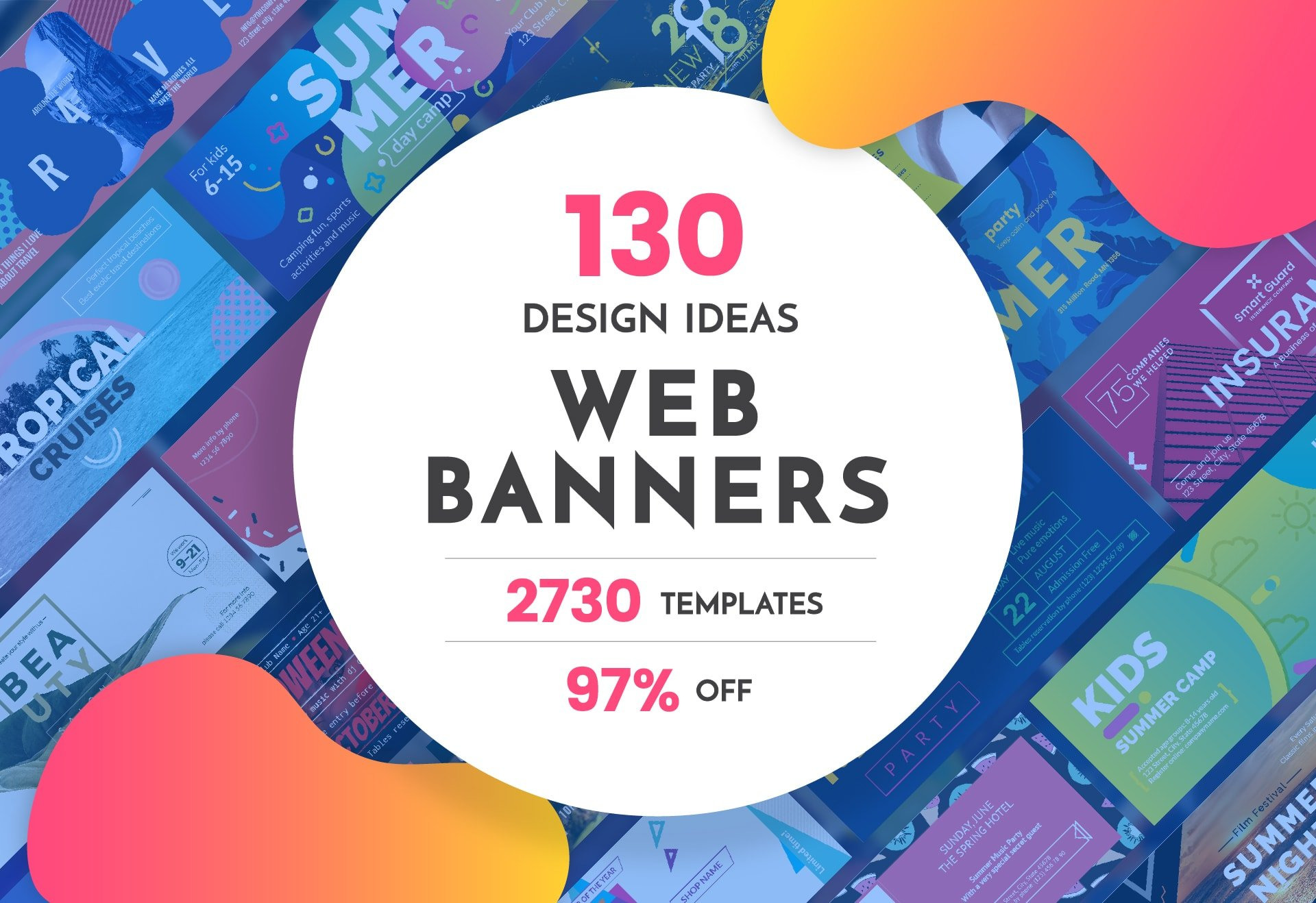 Web Banner Template Bundle Sale, a Templates & Theme by Amber Graphics