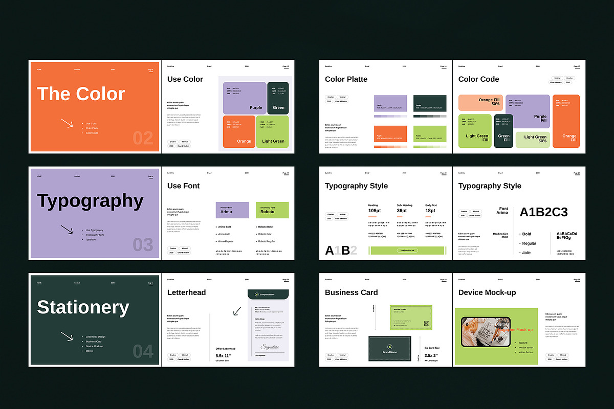 Brand Identity Guidelines Template, a Brochure Template by TemplateFolio-Shop (Photo 20 of 21)