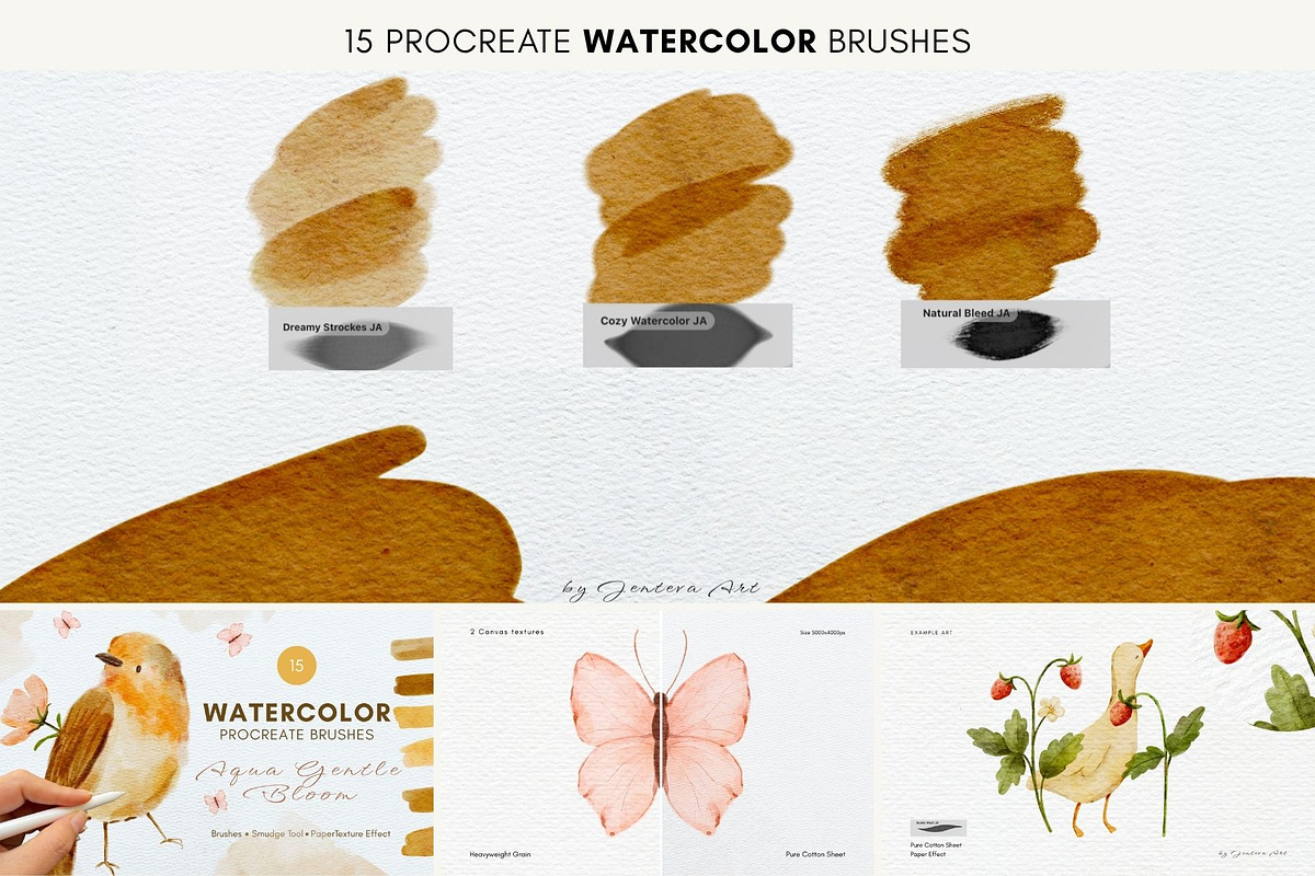 180 Procreate Brush Bundle, a Brush Add-On by Jenteva Art (Photo 4 of 18)