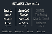 Stander - Sport Font, a Slab Serif Font by Pandeka Studio (Thumbnail 2 of 12)