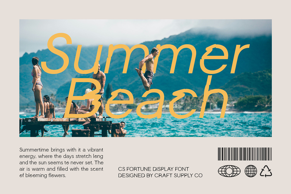 CS Fortune – Display Font, a Sans Serif Font by Craft Supply Co. (Photo 6 of 8)