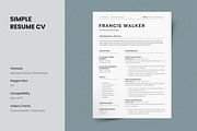 Resume/CV, a Resume Template by UX-group (Thumbnail 1 of 7)