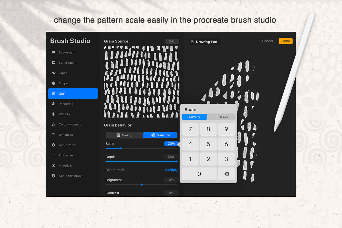 Texture Pattern Brushes, a Brush Add-On by Sweet Fig (Photo 3 of 10)