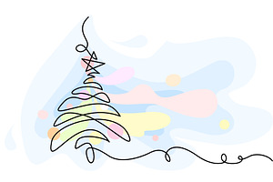 Merry Christmas decoration. Stylish, a Decorative Illustration by Valenty