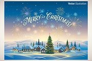 Christmas Village, a Decorative Illustration by Countryside life (Thumbnail 3 of 7)
