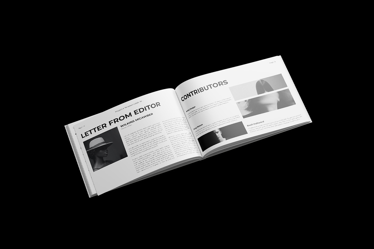 Magazine Template Landscape, a Magazine Template by DesignCrest (Photo 7 of 14)