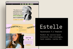 Estelle Squarespace 7.1. Template