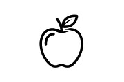 Apple Fruit Vector Icon Bundle, an Illustration by musafir_fashion (Thumbnail 12 of 49)