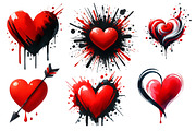 Valentine's Day Hearts Clipart, an Illustration by Designworld (Thumbnail 3 of 3)