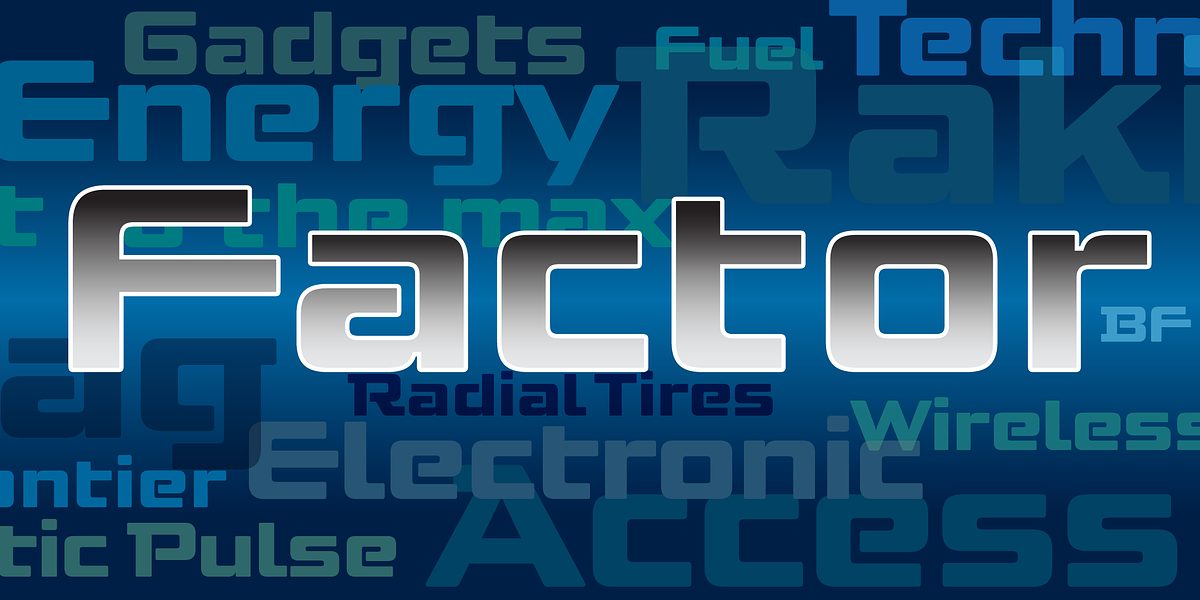 Factor BF, a Sans Serif Font by Bomparte’s Fonts (Photo 1 of 2)