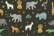 Cute Safari Animals Clipart, an Animal Illustration by GooseFrol (Thumbnail 7 of 14)