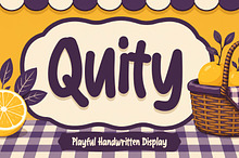 Quity - Playful Handwritten Display
