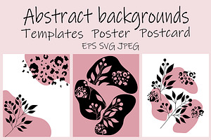 Abstract Backgrounds Leopard Flowers