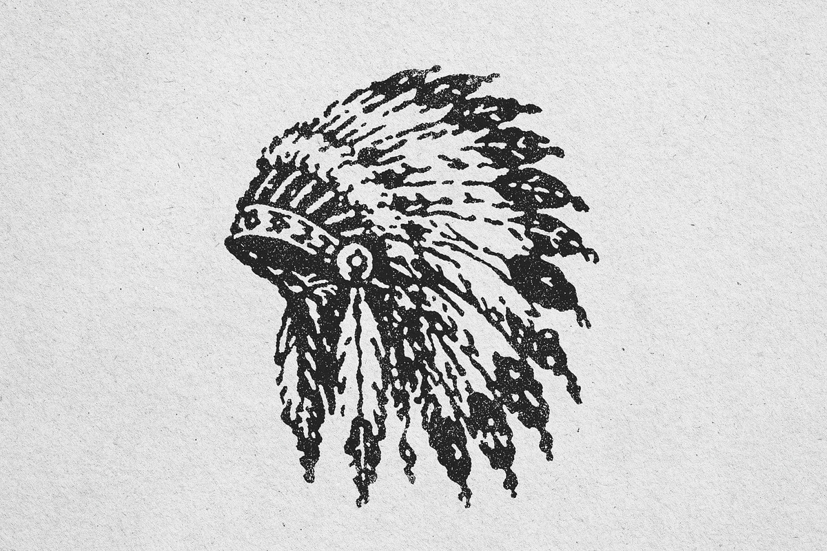 Vintage War Bonnet Illustration, an Object Illustration by lettett (Photo 3 of 3)