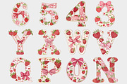 Strawberry Alphabet Clipart, a Seasonal Illustration by Design Market (Thumbnail 3 of 5)