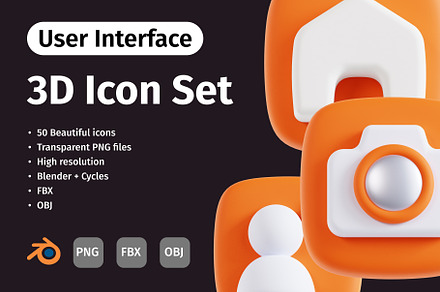 3D User Interface Icon Set, an Icon by Tridimensi Pro