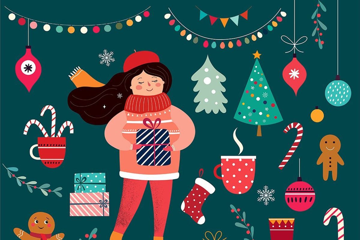 BEST CHRISTMAS BUNDLE 16 PRODUCTS, an Animal Illustration by MoleskoStudio (Photo 28 of 56)
