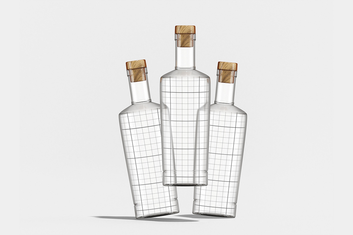 Glass Bottle Mockup, a Packaging Mockup by Unerispace (Photo 2 of 3)