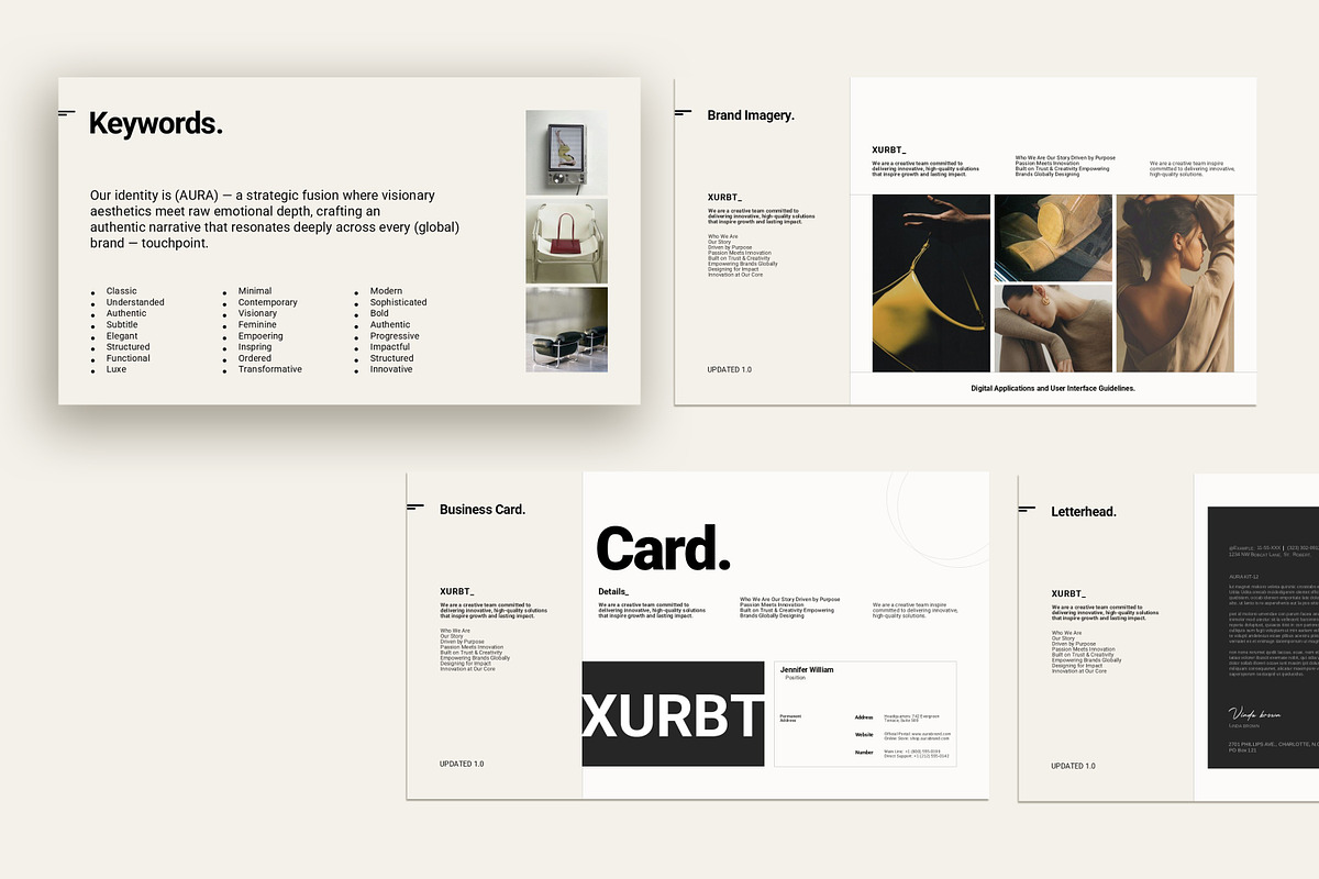 XURBT Brand Guideline Presentation, a Presentation Template by GoldenPixelStudio (Photo 7 of 10)