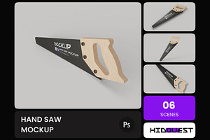 Hand Saw Mockup, an Illustration by hiddemaru