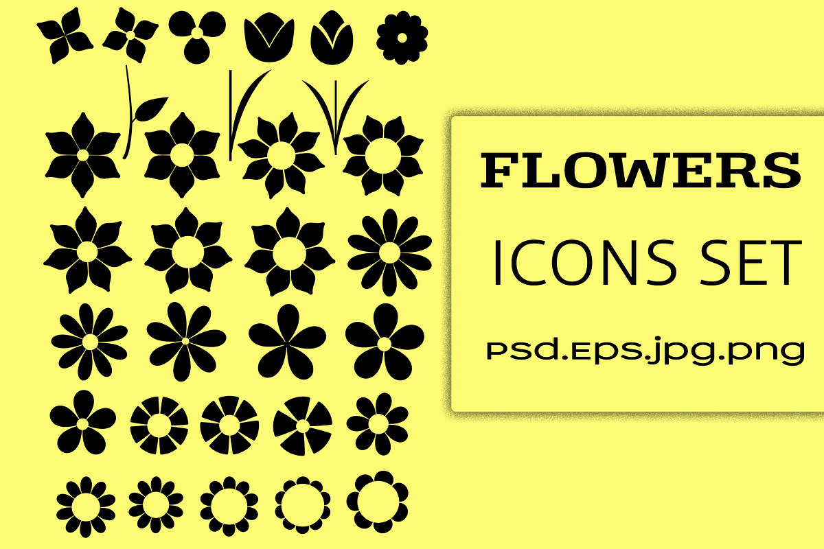 Flowers Icon set, an Icon by Graphic Origin
