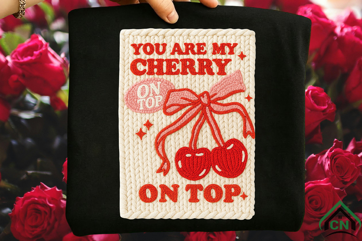 Yarn Crochet Valentine’s Day Cherry, an Illustration by Craft Nest (Photo 1 of 6)