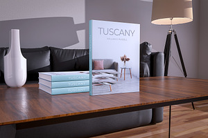 Coffee Table Book Mockup - 12 Views