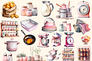 My Favorite kitchen, Vintage clipart, a Food Illustration by Hello My Print (Thumbnail 4 of 10)
