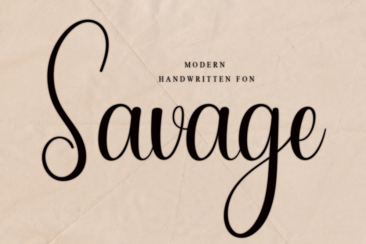 Savage, a Handwritten Font by InermediaSTUDIO (Photo 1 of 7)