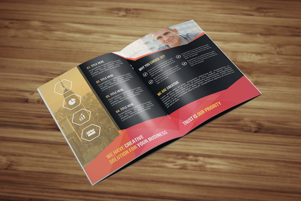 Corporate Bi Fold Brochure Template, a Brochure Template by Alice_s (Photo 8 of 8)